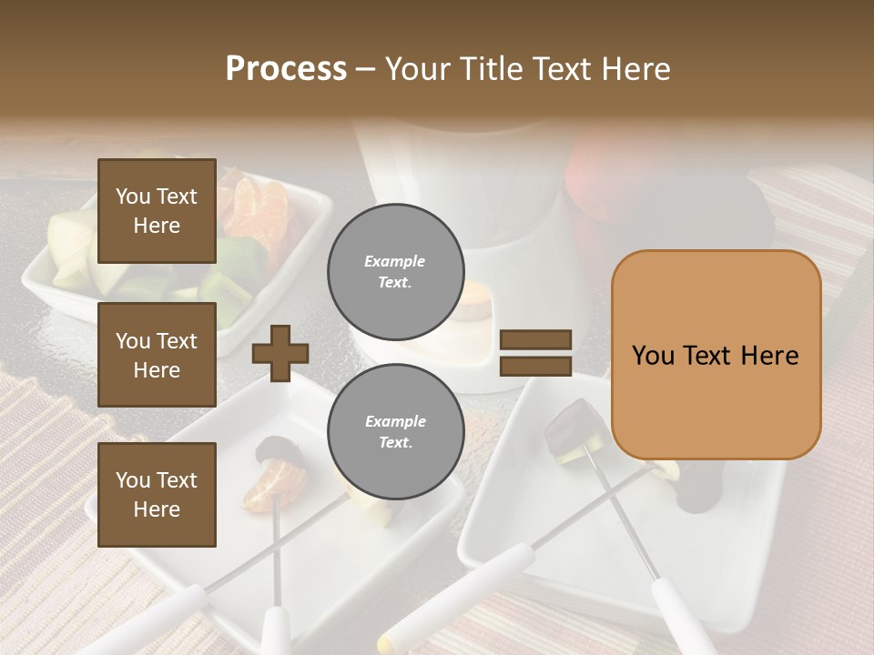 Melted Sliced Strawberry PowerPoint Template