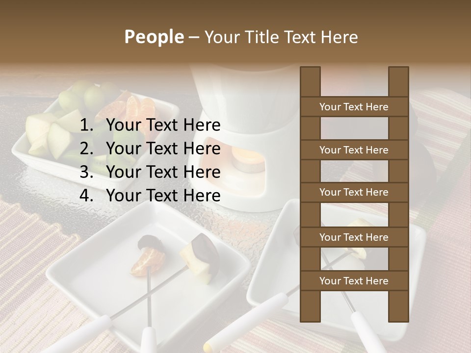 Melted Sliced Strawberry PowerPoint Template