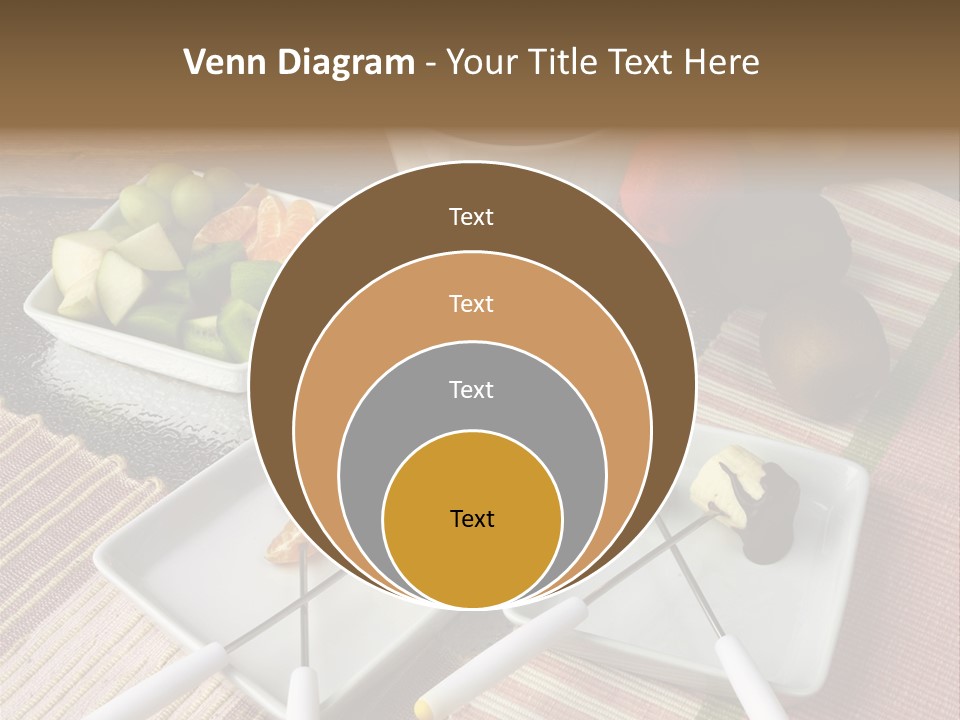 Melted Sliced Strawberry PowerPoint Template