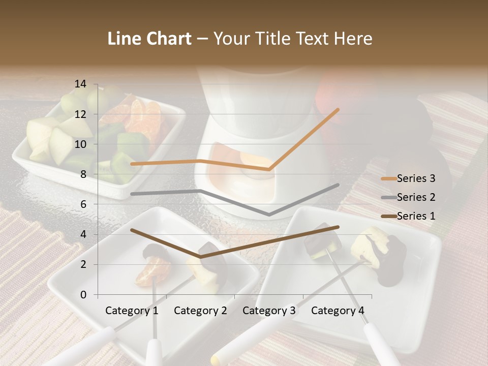 Melted Sliced Strawberry PowerPoint Template