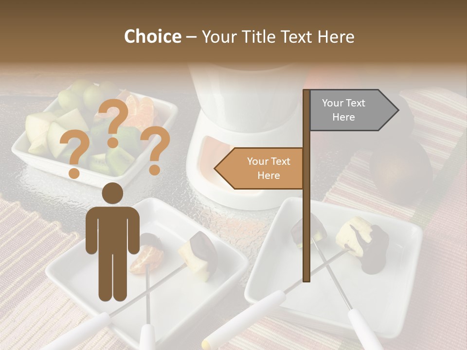 Melted Sliced Strawberry PowerPoint Template