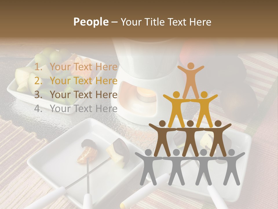 Melted Sliced Strawberry PowerPoint Template