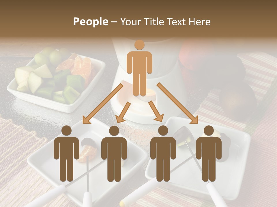 Melted Sliced Strawberry PowerPoint Template