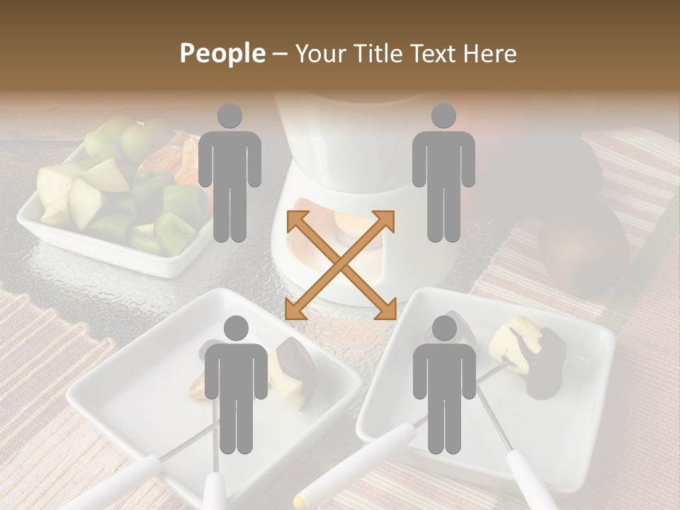 Melted Sliced Strawberry PowerPoint Template