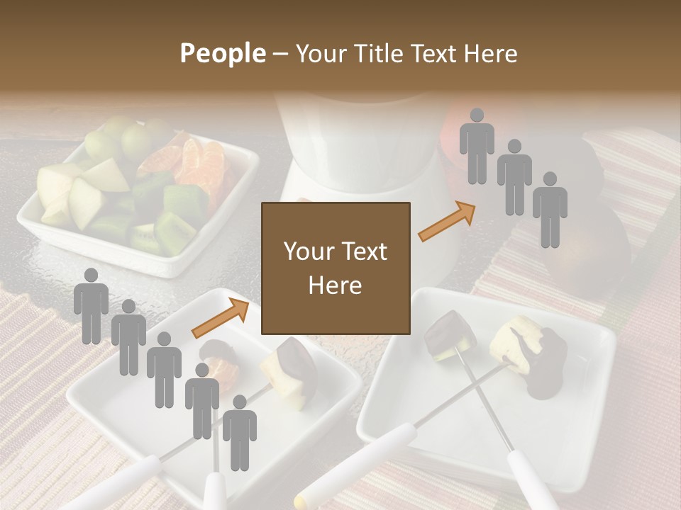 Melted Sliced Strawberry PowerPoint Template