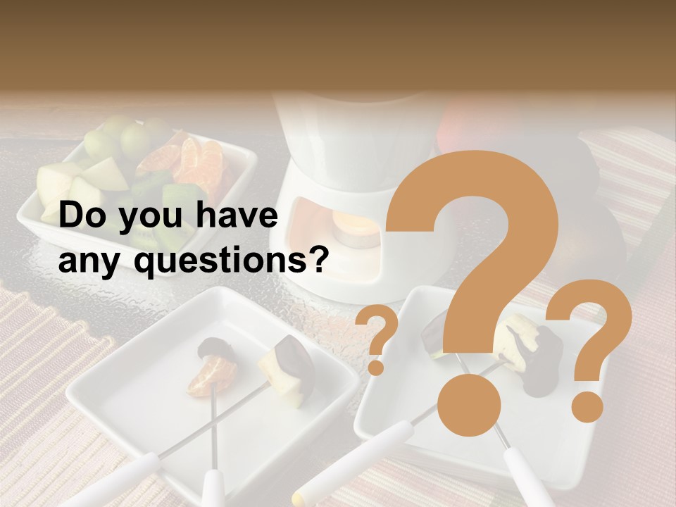 Melted Sliced Strawberry PowerPoint Template