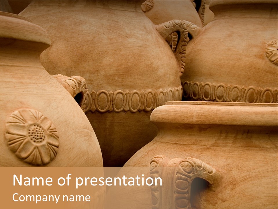 Sienna Material Terra Cotta PowerPoint Template