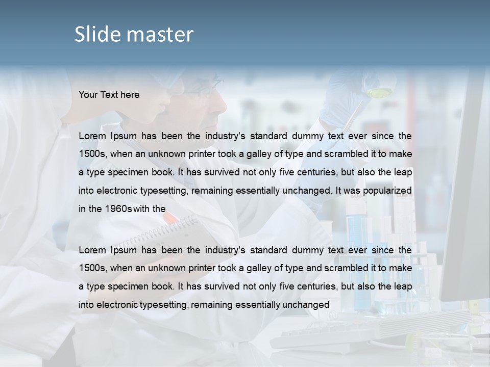 Sterile Lab Beaker PowerPoint Template