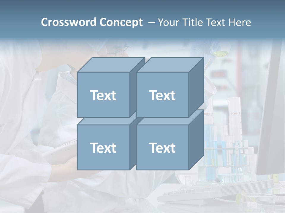 Sterile Lab Beaker PowerPoint Template