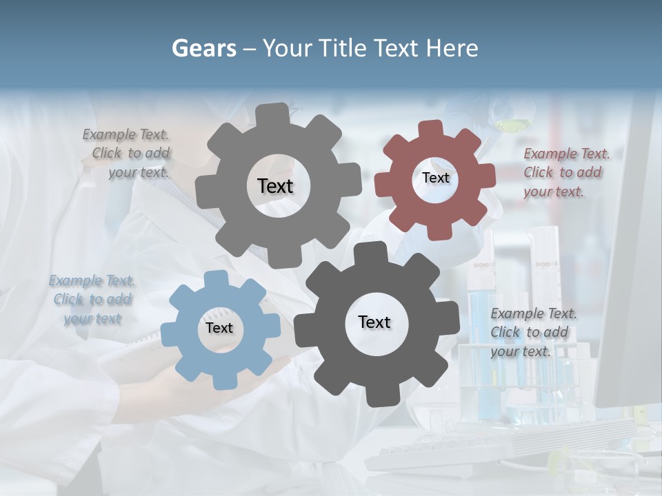 Sterile Lab Beaker PowerPoint Template