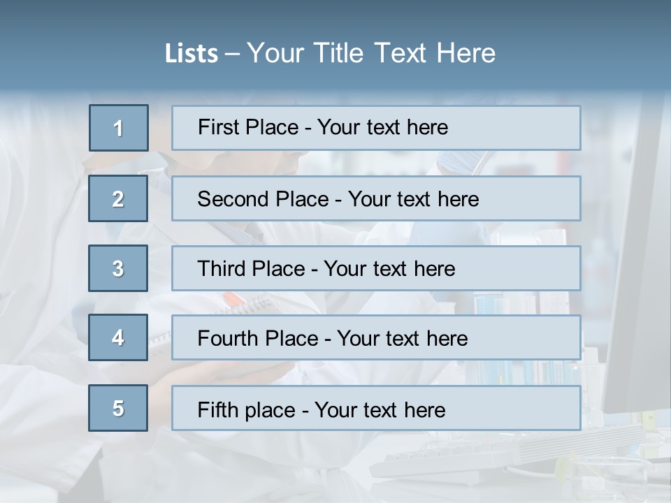 Sterile Lab Beaker PowerPoint Template