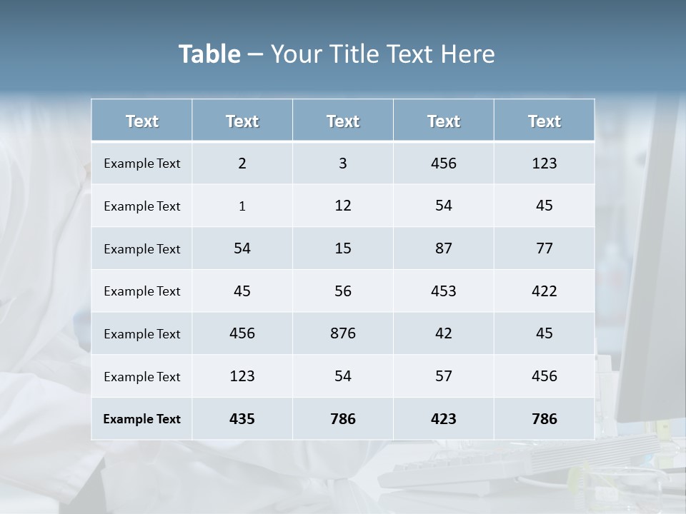 Sterile Lab Beaker PowerPoint Template