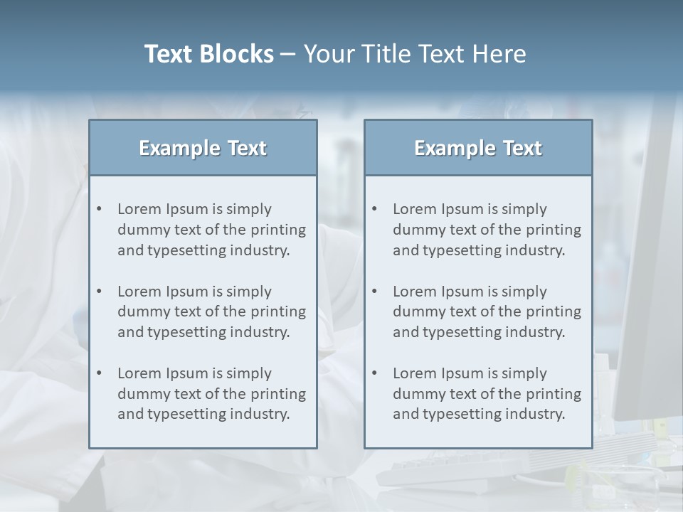 Sterile Lab Beaker PowerPoint Template