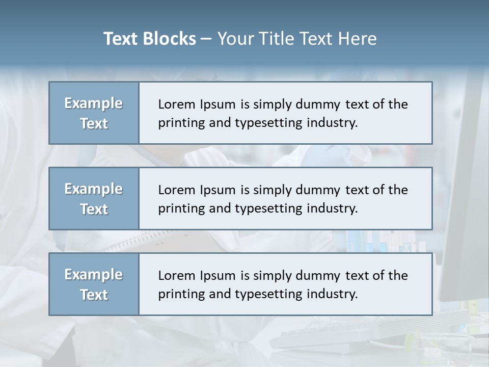 Sterile Lab Beaker PowerPoint Template