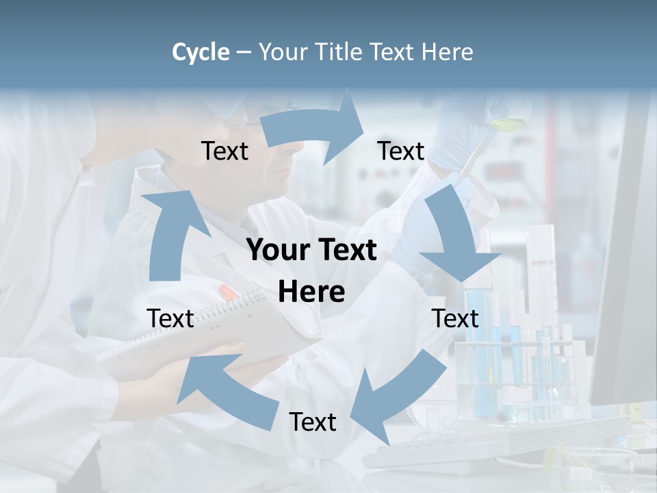 Sterile Lab Beaker PowerPoint Template