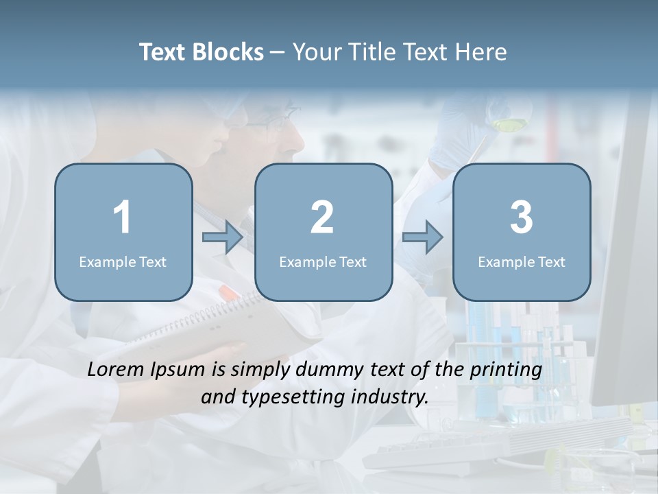 Sterile Lab Beaker PowerPoint Template