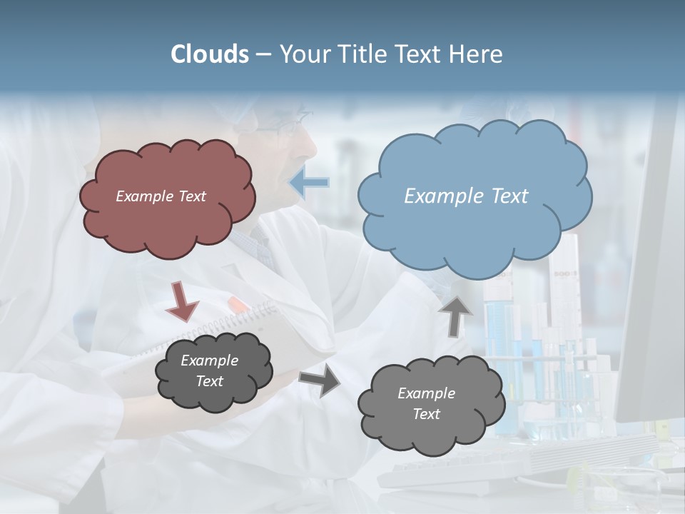 Sterile Lab Beaker PowerPoint Template