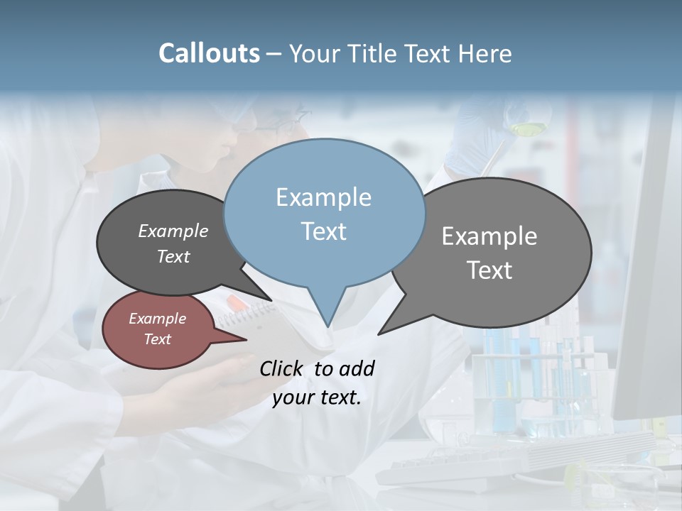 Sterile Lab Beaker PowerPoint Template