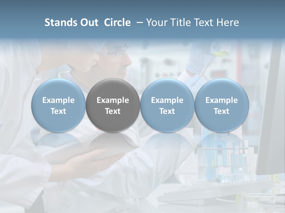 Sterile Lab Beaker PowerPoint Template
