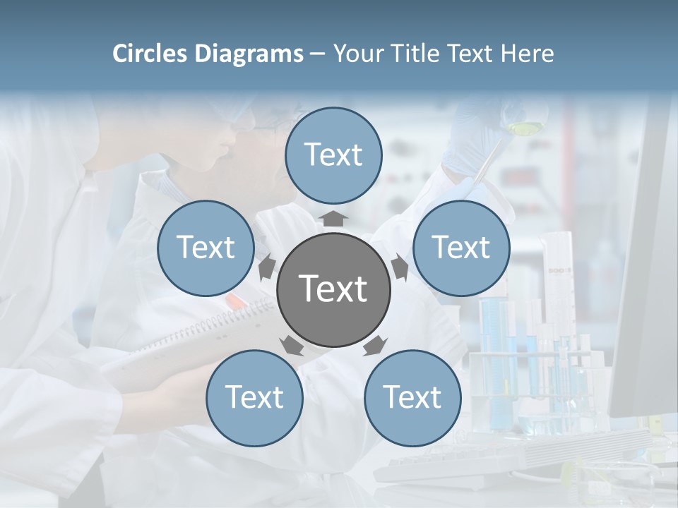 Sterile Lab Beaker PowerPoint Template