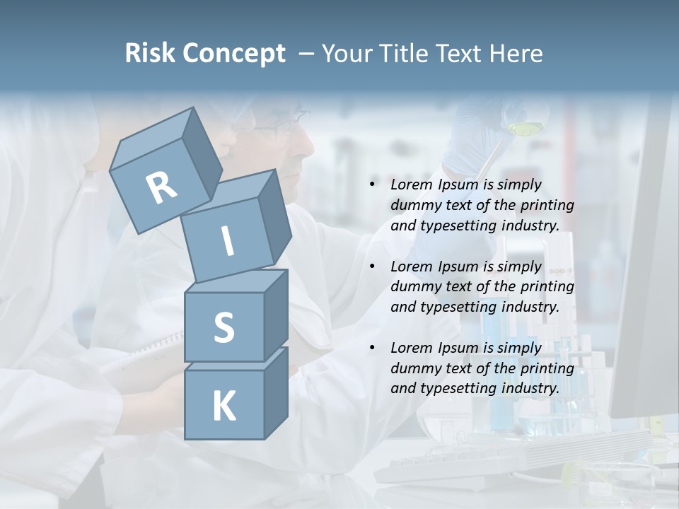 Sterile Lab Beaker PowerPoint Template