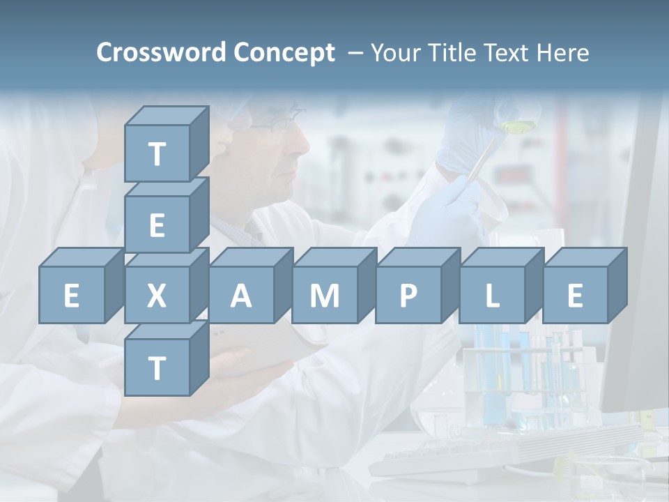 Sterile Lab Beaker PowerPoint Template