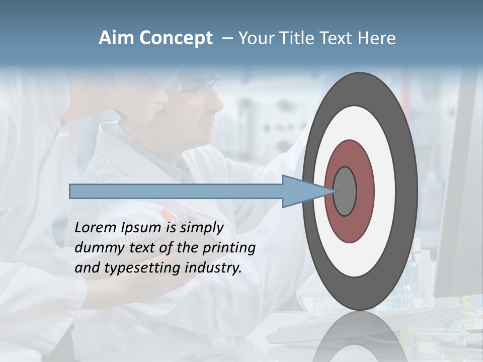 Sterile Lab Beaker PowerPoint Template