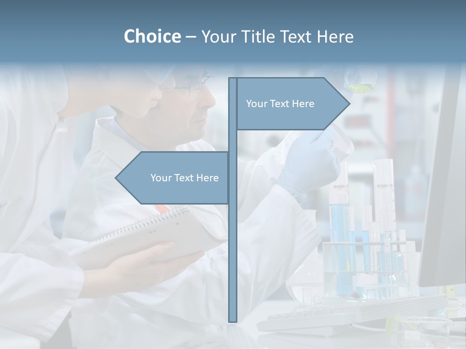 Sterile Lab Beaker PowerPoint Template