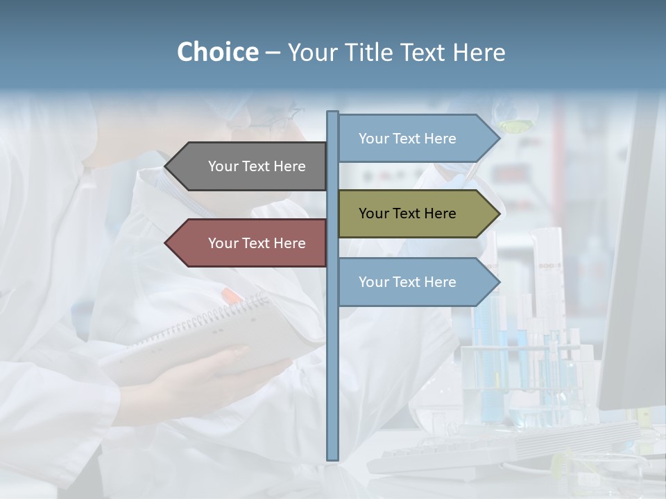 Sterile Lab Beaker PowerPoint Template