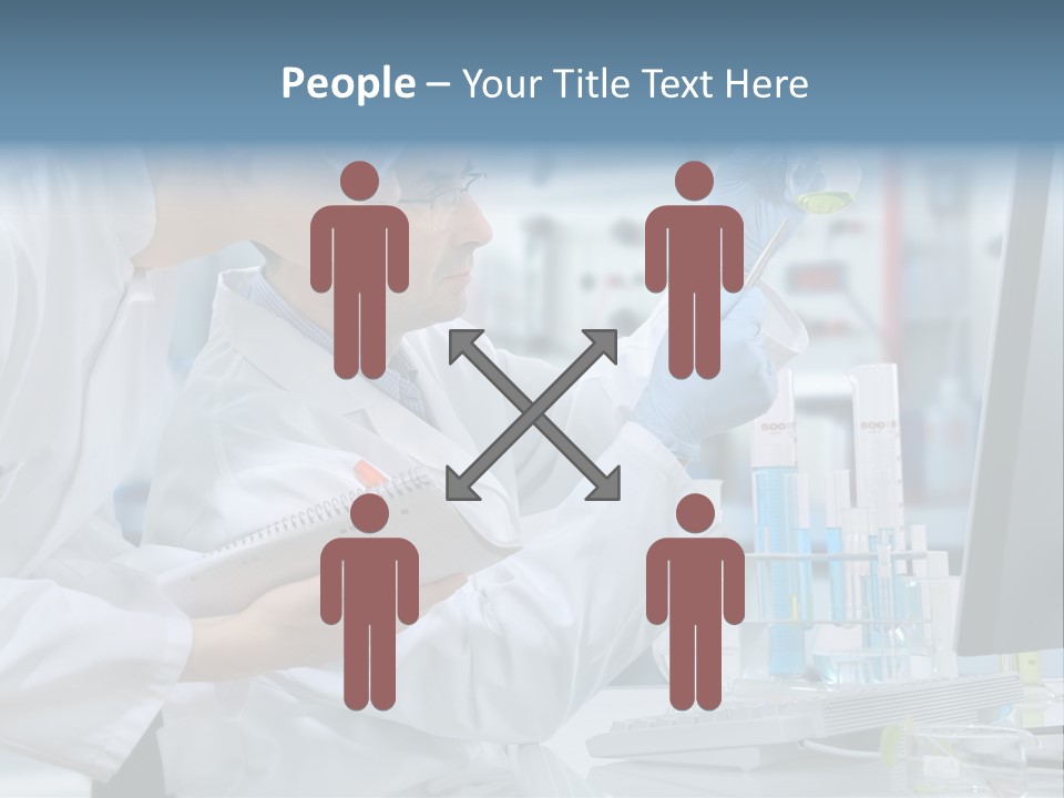 Sterile Lab Beaker PowerPoint Template