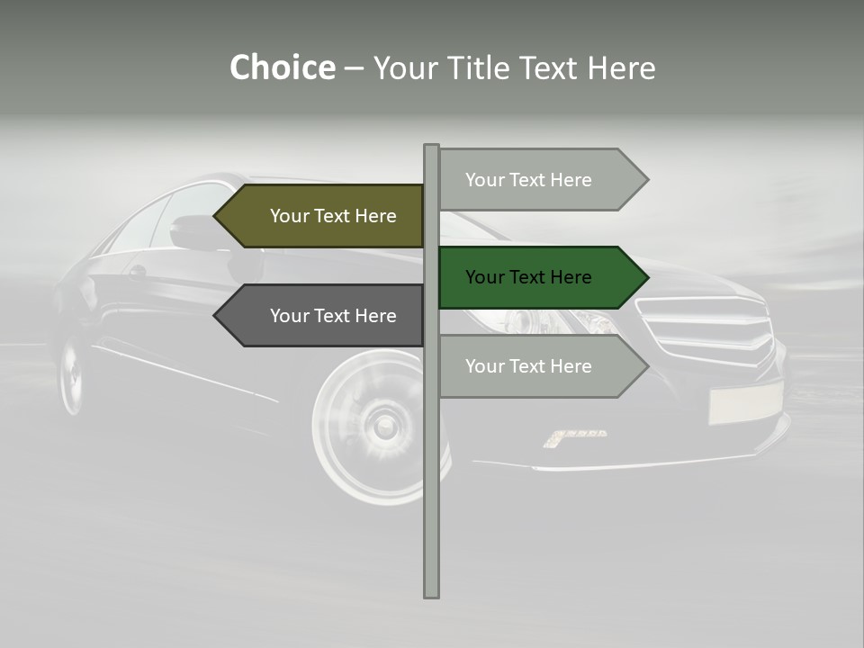 Technology Highway Sport PowerPoint Template