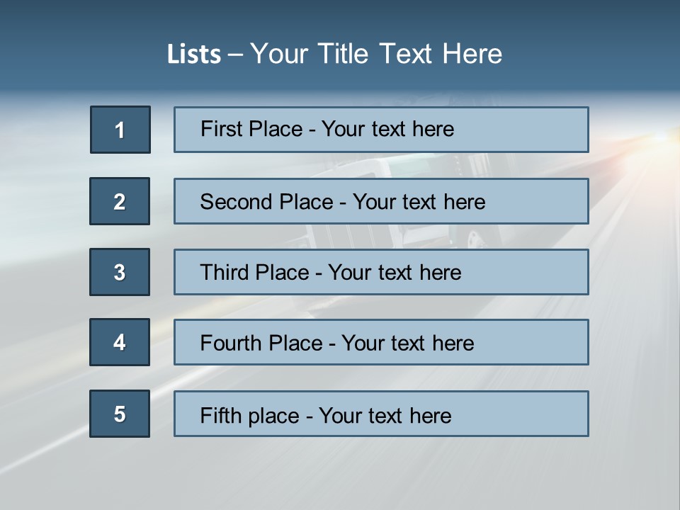 Truck Retro Outdoor PowerPoint Template