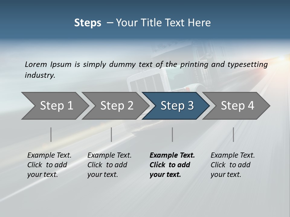 Truck Retro Outdoor PowerPoint Template
