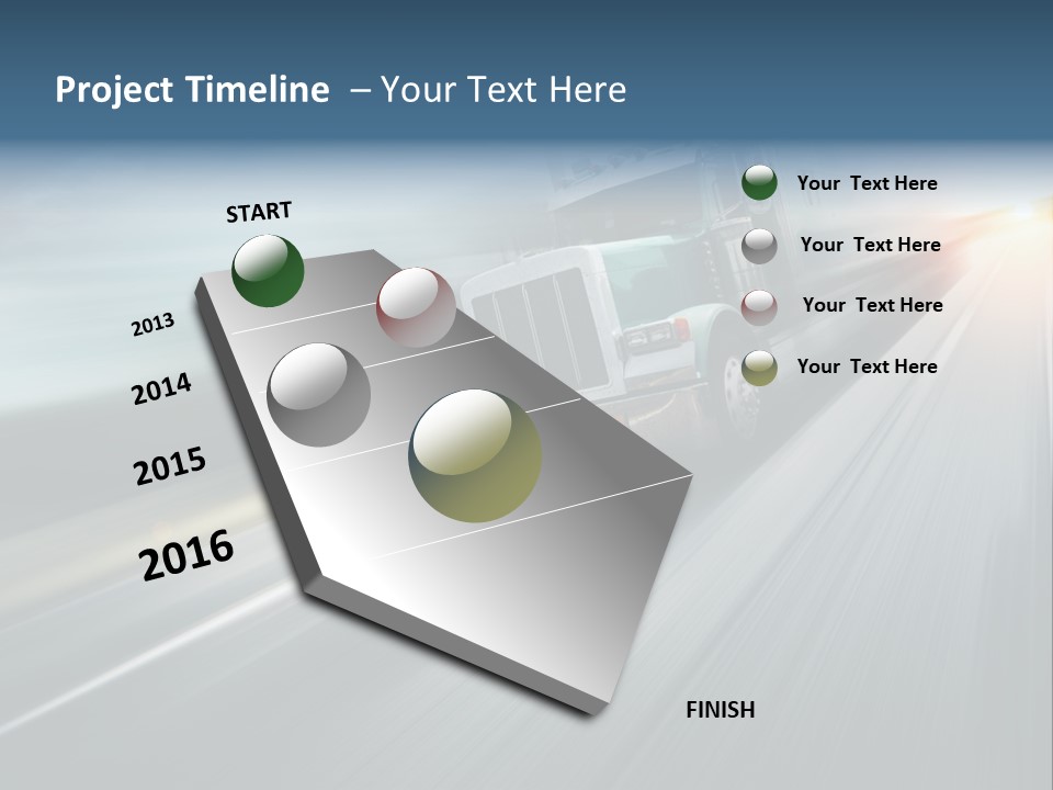 Truck Retro Outdoor PowerPoint Template