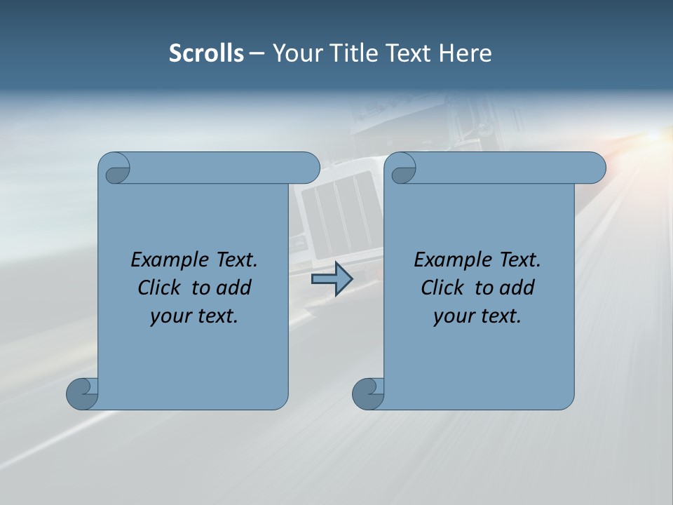 Truck Retro Outdoor PowerPoint Template
