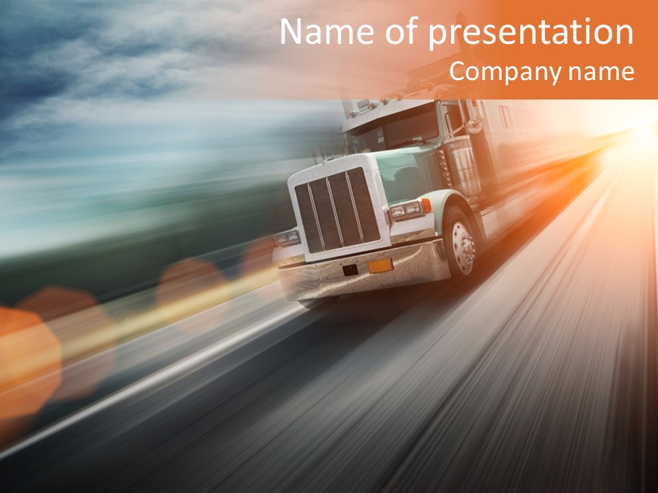 Road Nobody Summer PowerPoint Template