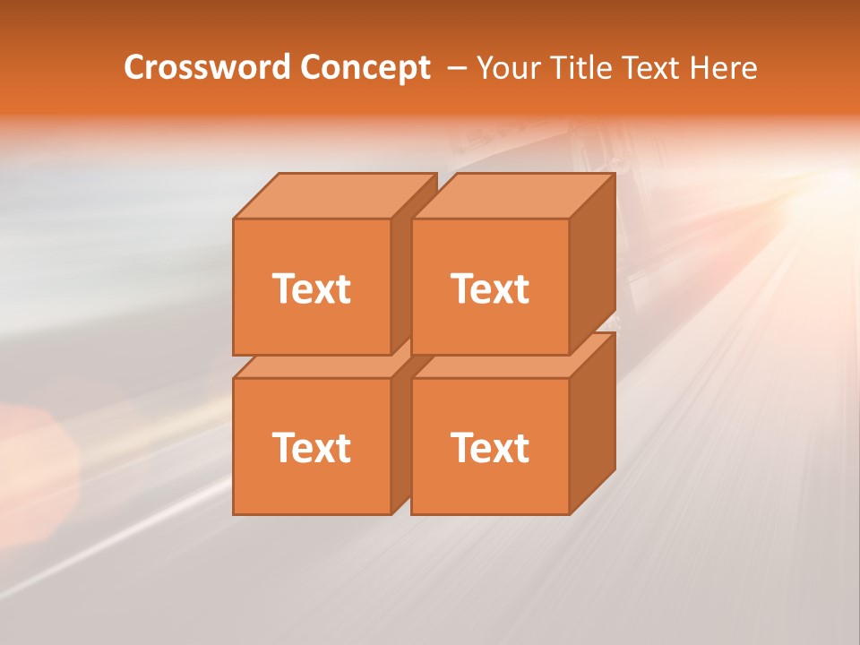 Road Nobody Summer PowerPoint Template