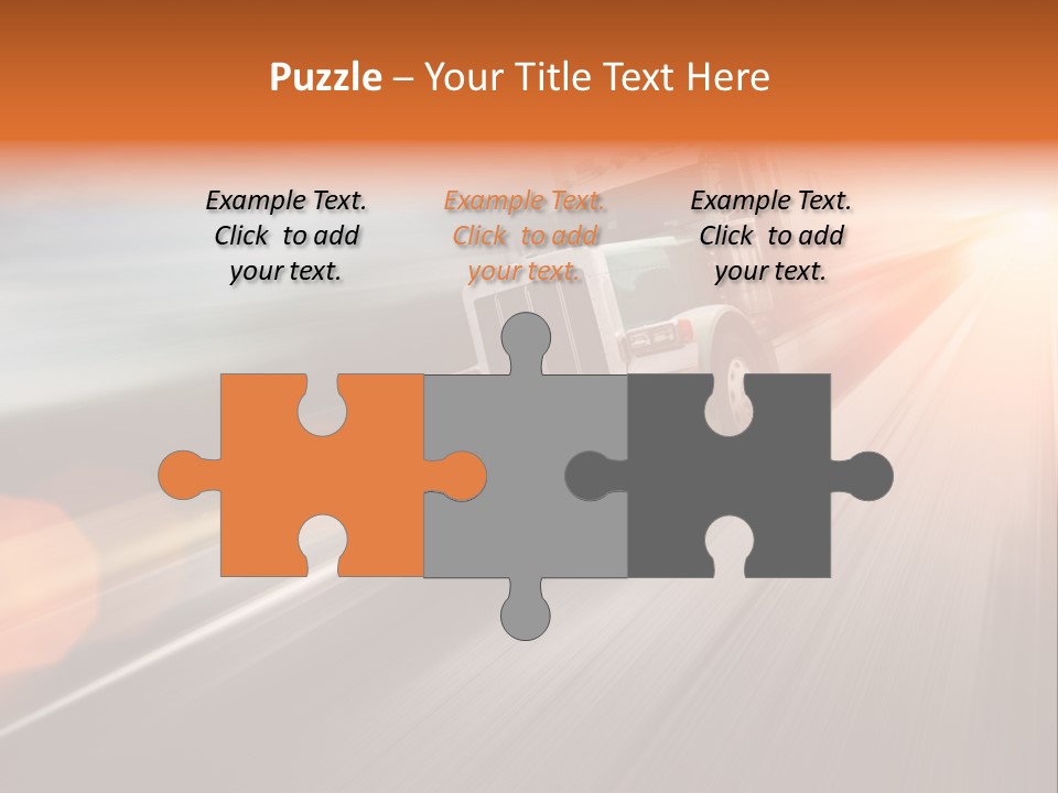 Road Nobody Summer PowerPoint Template