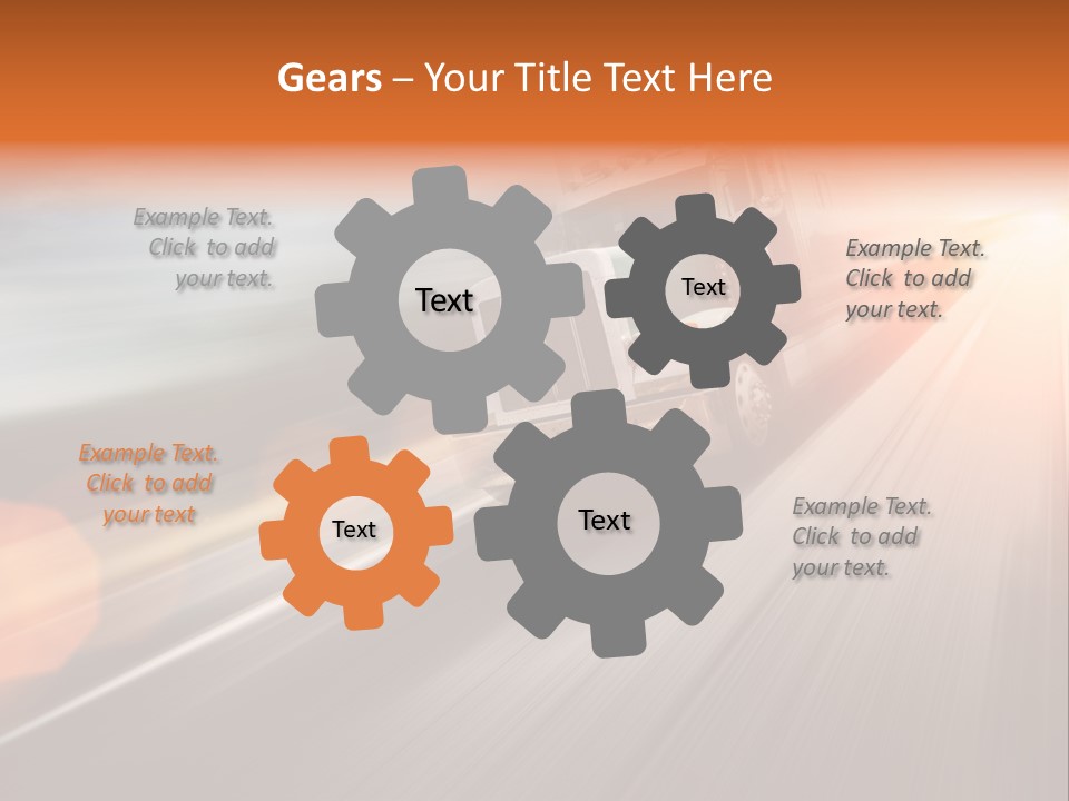 Road Nobody Summer PowerPoint Template