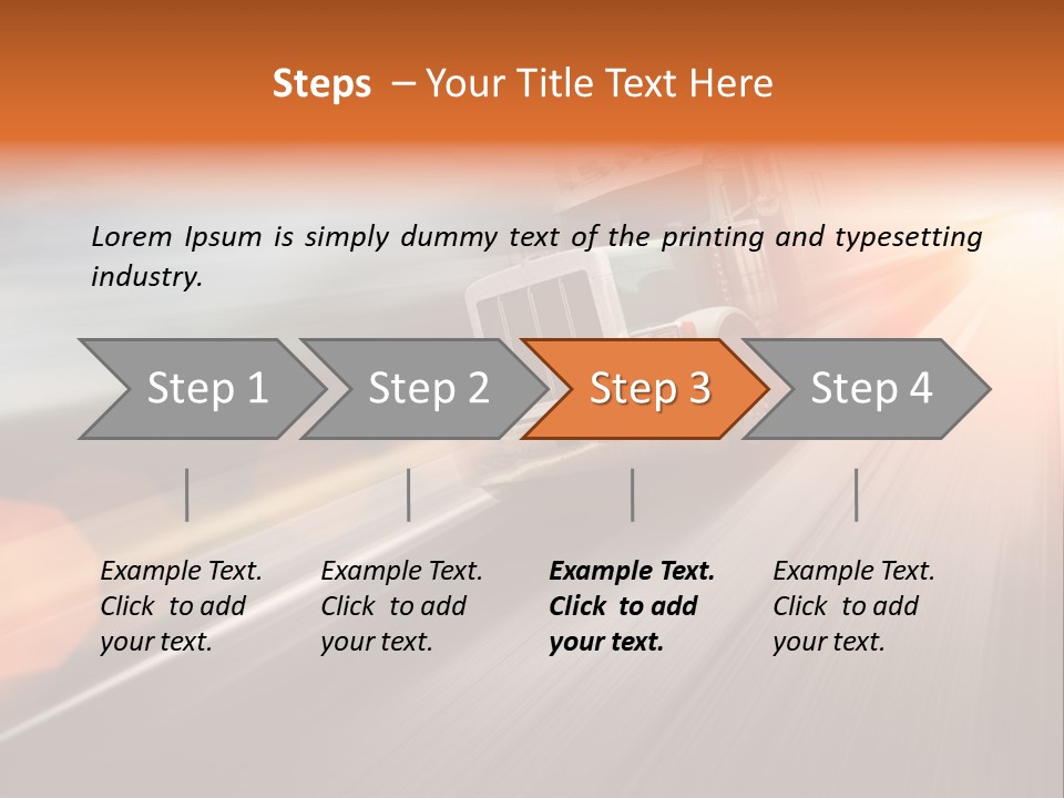 Road Nobody Summer PowerPoint Template