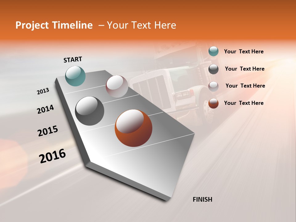 Road Nobody Summer PowerPoint Template