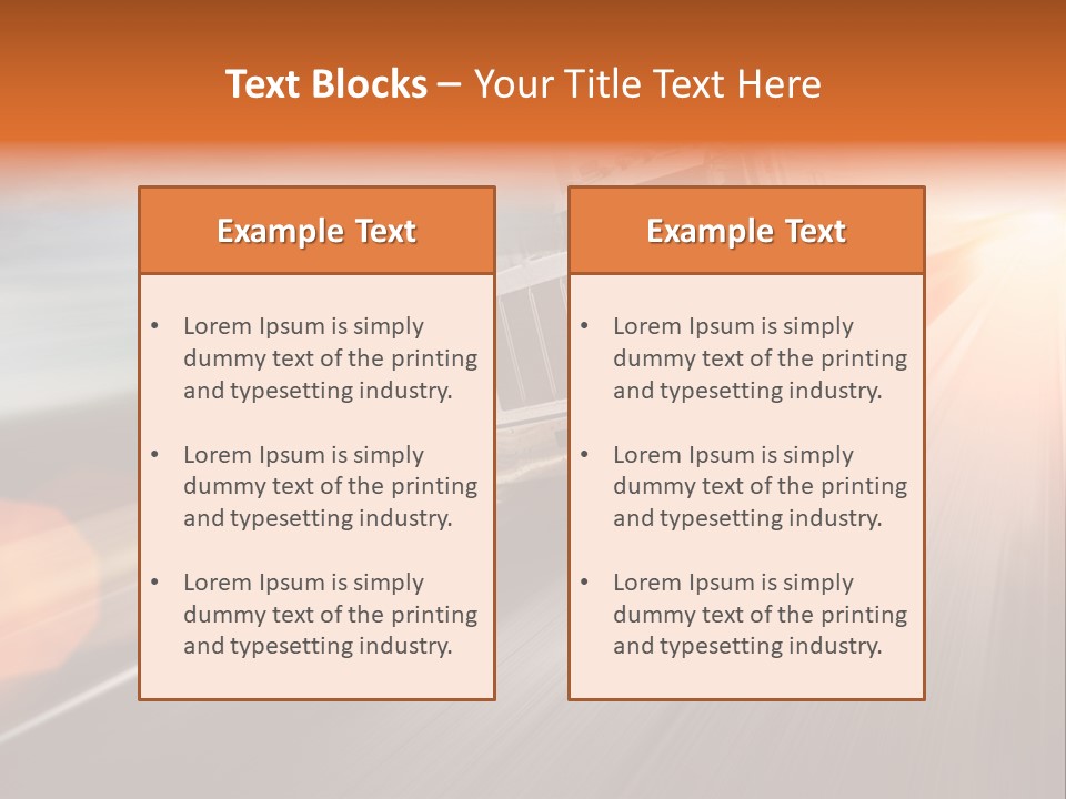 Road Nobody Summer PowerPoint Template