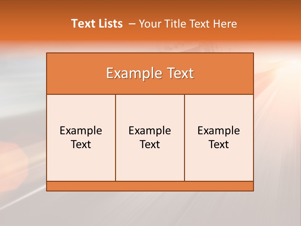 Road Nobody Summer PowerPoint Template