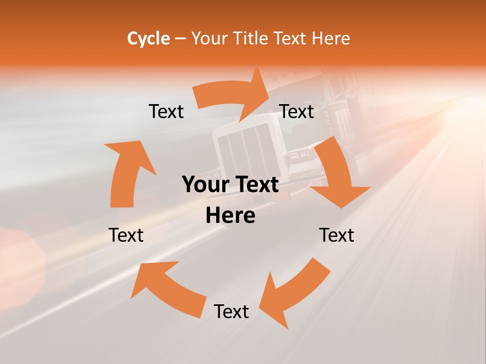 Road Nobody Summer PowerPoint Template