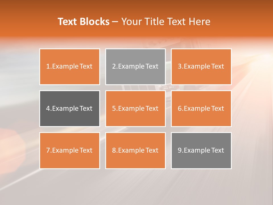 Road Nobody Summer PowerPoint Template