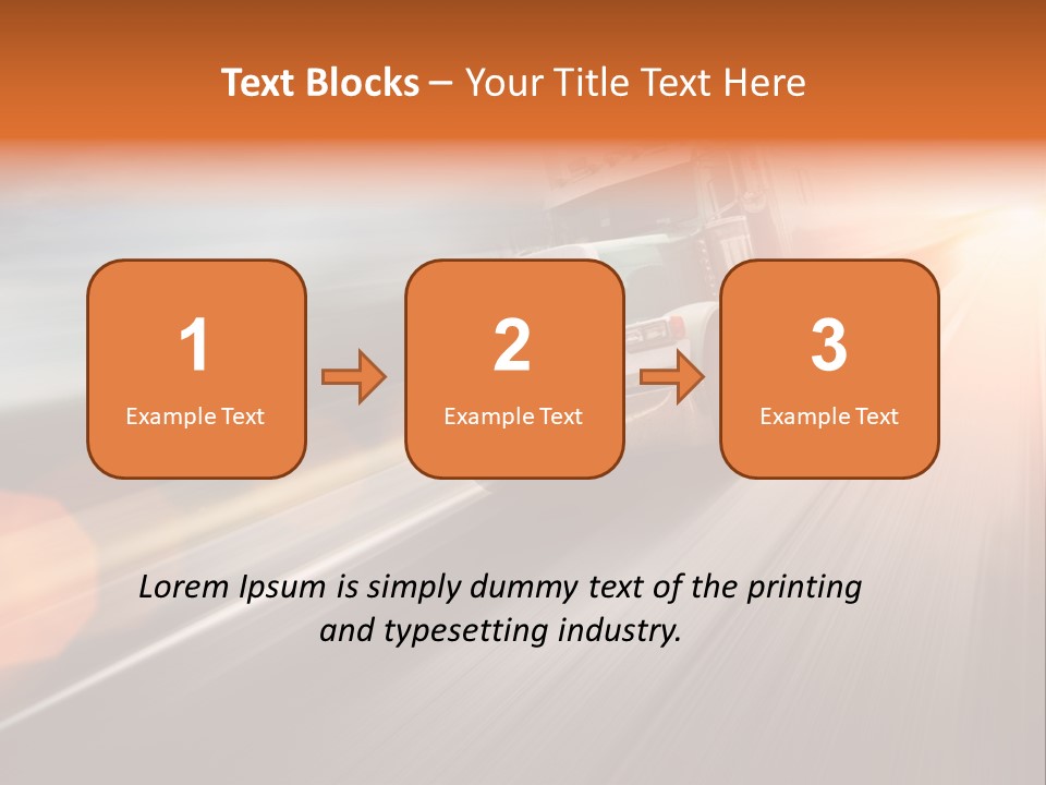 Road Nobody Summer PowerPoint Template