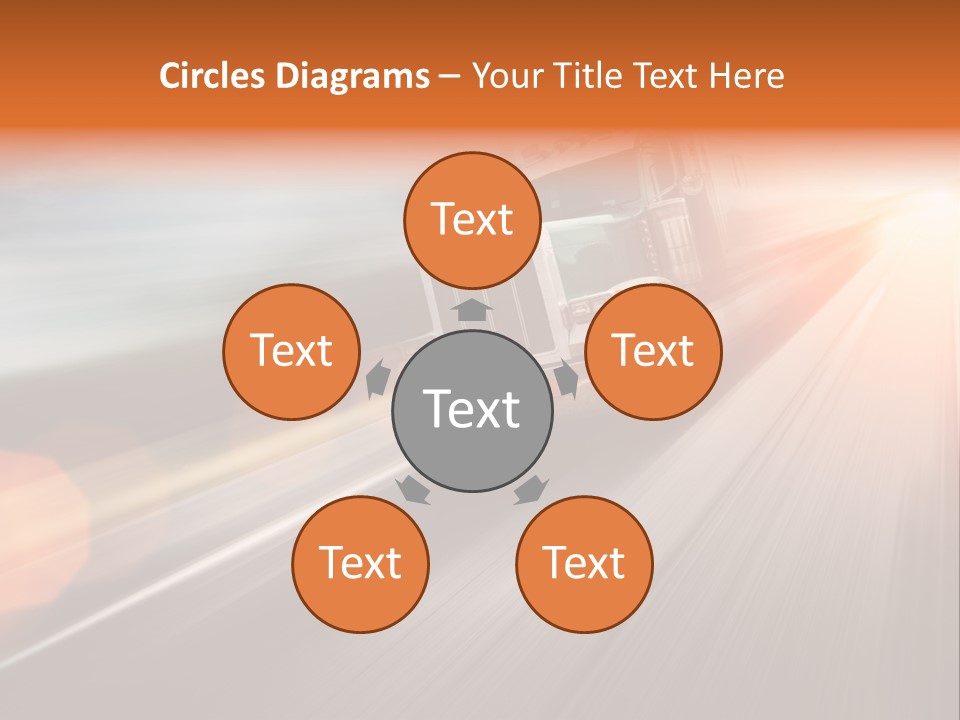 Road Nobody Summer PowerPoint Template