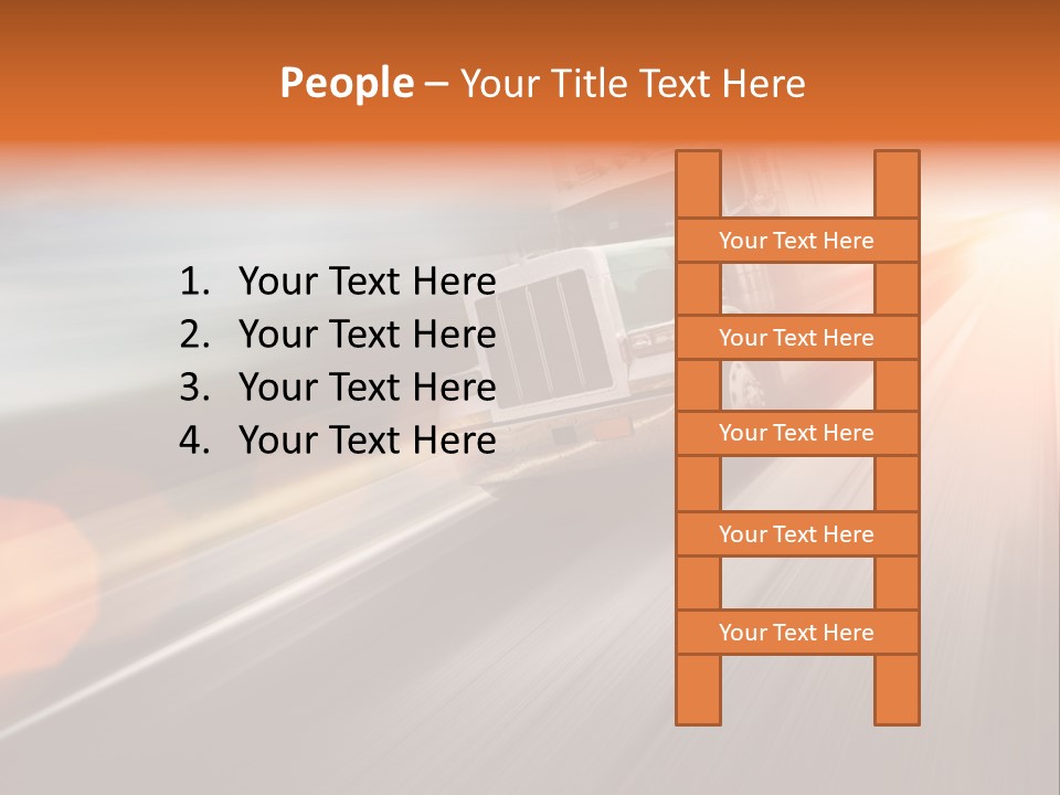 Road Nobody Summer PowerPoint Template