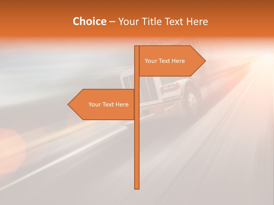 Road Nobody Summer PowerPoint Template