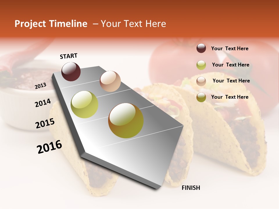 Sauce Tortilla Dinner PowerPoint Template